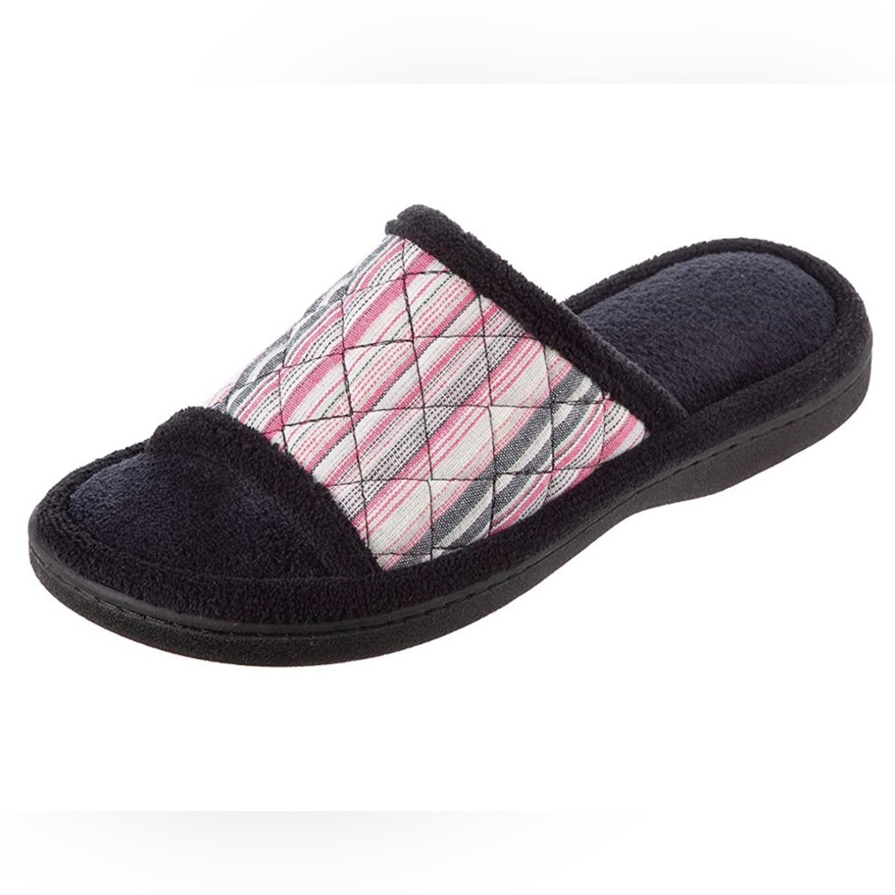 Isotoner Women's Diamond Quilted Microterry Renae Slide, Sz 7.5-8